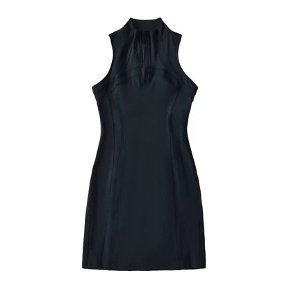 XOXO 1/2 Zip Active Dress Black